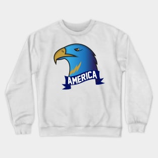 Mascot America Eagle Blue Crewneck Sweatshirt